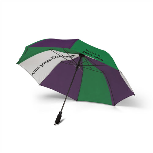 Customizable Your Agp is raging sir!  Foldable Protest Umbrella — Semi-Automatic Compact Rain Umbrella with Text Accent